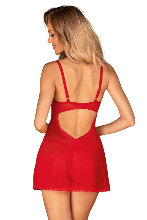 Komplet Model Chilisa babydoll Red - Obsessive - M/L Komplet Model Chilisa babydoll Red - Obsessive - M/L