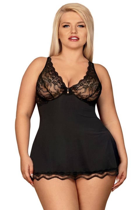 Komplet Model Luvae Babydoll Black - Obsessive - S/M Komplet Model Luvae Babydoll Black - Obsessive - S/M