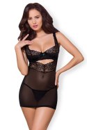Komplet Model Madam 867-CHE-1 Black - Obsessive - L/XL Komplet Model Madam 867-CHE-1 Black - Obsessive - L/XL