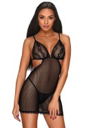 Komplet Model Millagro Chemise Black - Obsessive - S/M Komplet Model Millagro Chemise Black - Obsessive - S/M