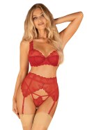 Pas do pończoch Model Lonesia Red - Obsessive - S/M Pas do pończoch Model Lonesia Red - Obsessive - S/M