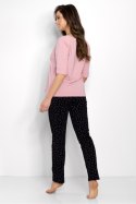 Piżama Damska Model Forget Me Not Black - Momenti Per Me - L Piżama Damska Model Forget Me Not Black - Momenti Per Me - L