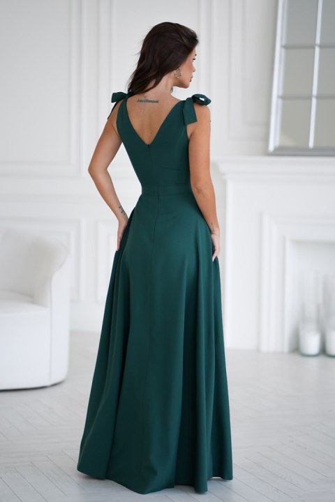 Sukienka Model 231-13 Bottle Green - Bicotone - 40 Sukienka Model 231-13 Bottle Green - Bicotone - 40