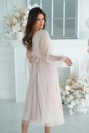 Sukienka Model 269-21 Beige - Bicotone - 40 Sukienka Model 269-21 Beige - Bicotone - 40