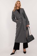 Płaszcz Damski Model LK-PL-509754.42 Dark Grey - Lakerta - L/XL Płaszcz Damski Model LK-PL-509754.42 Dark Grey - Lakerta - L/XL