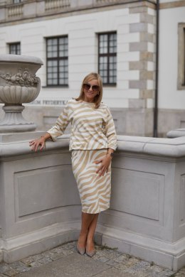 Spódnica Sukienka Model M389/384/5 Beige/Ecru - La Aurora - 44
