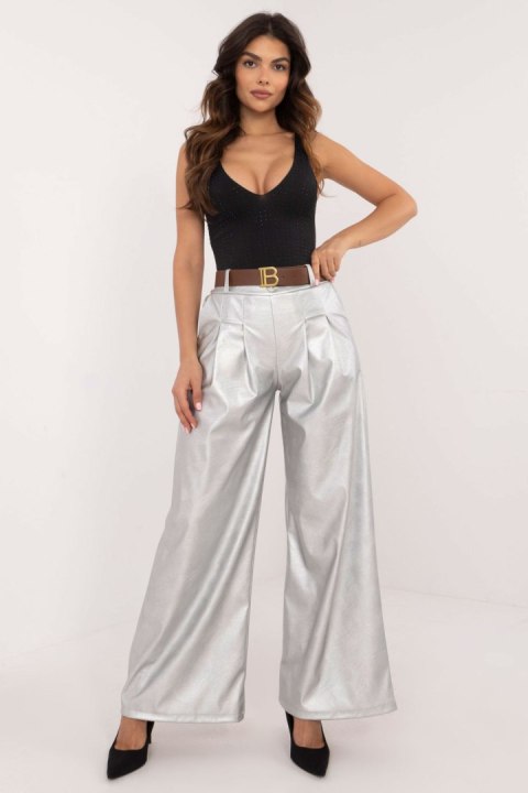 Spodnie Damskie Model DHJ-SP-19899.22X Silver - Italy Moda - uniwersalny Spodnie Damskie Model DHJ-SP-19899.22X Silver - Italy Moda - uniwersalny