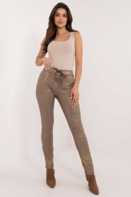 Spodnie Damskie Model DHJ-SP-21258.32 Dark Beige - Italy Moda - uniwersalny