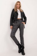 Spodnie Damskie Model DHJ-SP-21557.35 Grafit - Italy Moda - uniwersalny
