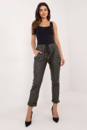 Spodnie Damskie Model DHJ-SP-21557.35 Khaki - Italy Moda - uniwersalny Spodnie Damskie Model DHJ-SP-21557.35 Khaki - Italy Moda - uniwersalny