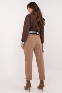 Spodnie Damskie Model TW-SP-BI-6-1313.47 Light Brown - Och Bella - uniwersalny Spodnie Damskie Model TW-SP-BI-6-1313.47 Light Brown - Och Bella - uniwersalny