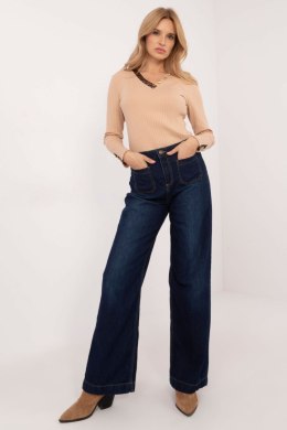 Spodnie Jeansowe Model D80016BD62456D283 Navy - Sublevel - L