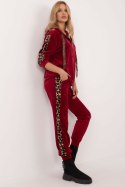Spodnie Komplet Model DHJ-KMPL-9137.25 Bordo - Italy Moda - uniwersalny Spodnie Komplet Model DHJ-KMPL-9137.25 Bordo - Italy Moda - uniwersalny