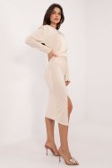 Sukienka Model DHJ-SK-18206.67 Light Beige - Italy Moda - uniwersalny Sukienka Model DHJ-SK-18206.67 Light Beige - Italy Moda - uniwersalny