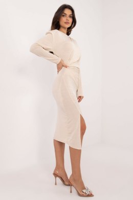 Sukienka Model DHJ-SK-18206.67 Light Beige - Italy Moda - uniwersalny