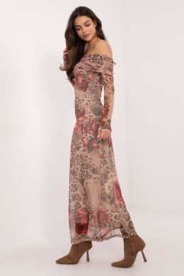 Sukienka Model DHJ-SK-18702-1.13P Beige - Italy Moda - uniwersalny