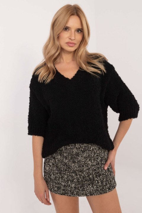 Sweter Damski Model MI-SW-1110.39P Black - Italy Moda - uniwersalny