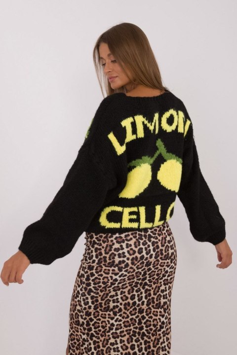 Sweter Damski Model MI-SW-2108.92 Black - Italy Moda - uniwersalny