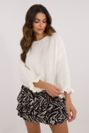 Sweter Damski Model MI-SW-2912.10X Ecru - Italy Moda - uniwersalny Sweter Damski Model MI-SW-2912.10X Ecru - Italy Moda - uniwersalny