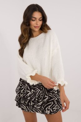 Sweter Damski Model MI-SW-2912.10X Ecru - Italy Moda - uniwersalny