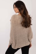 Sweter Damski Model TW-SW-BI-5067.95 Beige - Och Bella - uniwersalny Sweter Damski Model TW-SW-BI-5067.95 Beige - Och Bella - uniwersalny