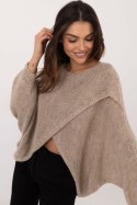 Sweter Damski Model TW-SW-BI-5067.95 Beige - Och Bella - uniwersalny Sweter Damski Model TW-SW-BI-5067.95 Beige - Och Bella - uniwersalny