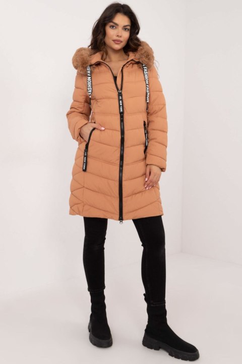 Kurtka Damska Model SK-KR-HH-2403.20 Camel - Factory Price - XXL