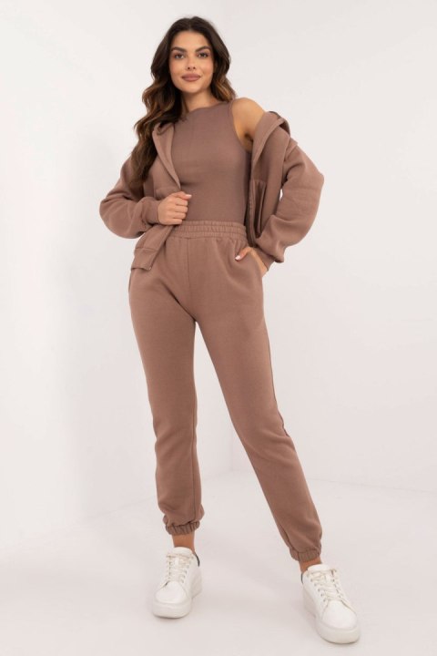 Spodnie Komplet Model EM-KMPL-862.28 Brown - Factory Price - uniwersalny Spodnie Komplet Model EM-KMPL-862.28 Brown - Factory Price - uniwersalny