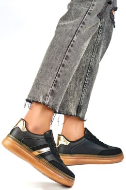 Buty Sportowe Model A185B Black/Beige - PRIMO - 38