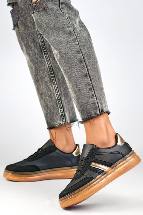 Buty Sportowe Model A185B Black/Beige - PRIMO - 39 Buty Sportowe Model A185B Black/Beige - PRIMO - 39
