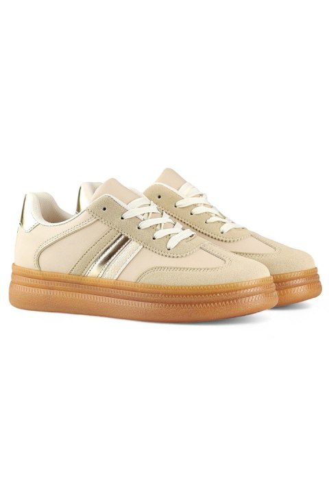 Buty Sportowe Model A185BE Beige - PRIMO - 39 Buty Sportowe Model A185BE Beige - PRIMO - 39