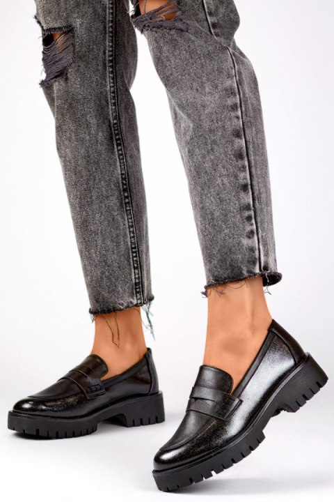 Mokasyny Model XR-374B Black - PRIMO - 36