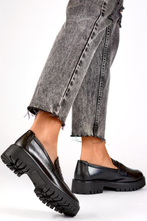 Mokasyny Model XR-374B Black - PRIMO - 36