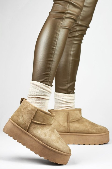 Śniegowce Model TL242-KH Beige - PRIMO - 38 Śniegowce Model TL242-KH Beige - PRIMO - 38