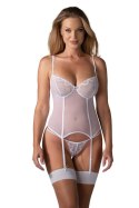 Komplet Gorset Model Alissium White - Obsessive - XL/XXL Komplet Gorset Model Alissium White - Obsessive - XL/XXL