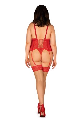 Komplet Gorset Model Blossmina Red - Obsessive - 6XL/7XL