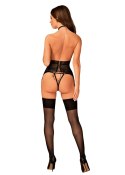 Komplet Gorset Model Lacrisia Black - Obsessive - XL/XXL Komplet Gorset Model Lacrisia Black - Obsessive - XL/XXL