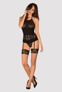 Komplet Gorset Model Serafia Black - Obsessive - XL/XXL Komplet Gorset Model Serafia Black - Obsessive - XL/XXL