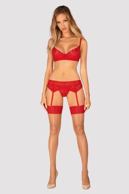 Komplet Model Ingridia 3cz Red - Obsessive - XL/XXL
