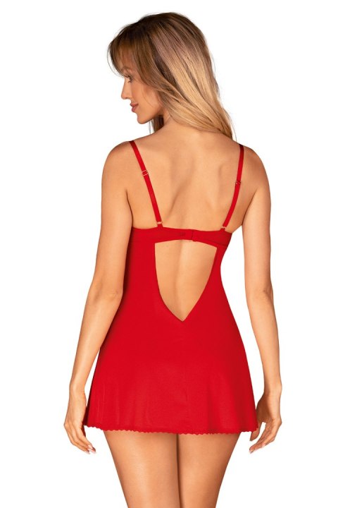 Komplet Model Ingridia Chemise Red - Obsessive - XL/XXL Komplet Model Ingridia Chemise Red - Obsessive - XL/XXL