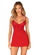 Komplet Model Ingridia Chemise Red - Obsessive - M/L Komplet Model Ingridia Chemise Red - Obsessive - M/L