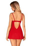 Komplet Model Ingridia Chemise Red - Obsessive - M/L Komplet Model Ingridia Chemise Red - Obsessive - M/L