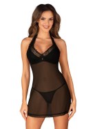 Komplet Model Medilla Chemise Black - Obsessive - M/L Komplet Model Medilla Chemise Black - Obsessive - M/L