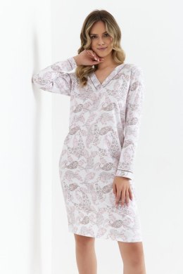 Koszulka nocna Koszula Nocna Model 425 White/Pink - Cana - L