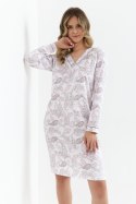 Koszulka nocna Koszula Nocna Model 425 White/Pink - Cana - XL