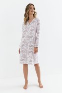 Koszulka nocna Koszula Nocna Model 425 White/Pink - Cana - XL