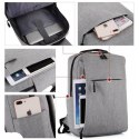 Plecak na laptopa sportowy USB szary PL154SZ Plecak na laptopa sportowy USB szary PL154SZ