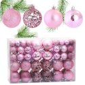 100er Set rosa Kugeln im Paket, Christbaumkugeln BSN07WZ4