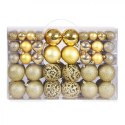 100er Set Kugeln im Paket, Gold, Christbaumkugeln BSN41