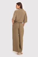 Spodnie Damskie Model TRA038 Khaki - Ax Paris - XL Spodnie Damskie Model TRA038 Khaki - Ax Paris - XL